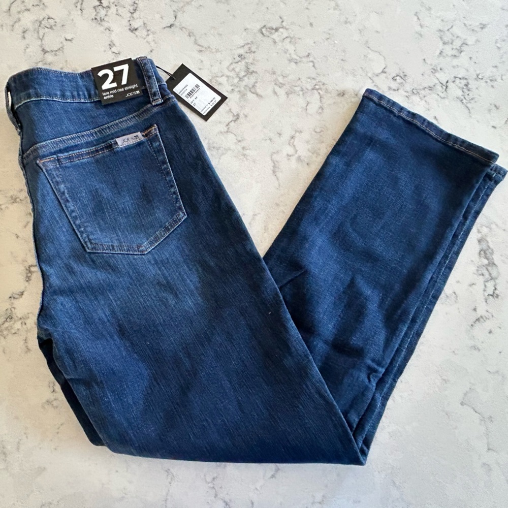 NWT Joe’s Jeans Lara Midrise Straight Ankle Size 27